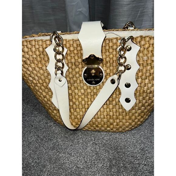 Michael Kors Santorini Raffia‎ Straw Purse - Picture 4 of 8